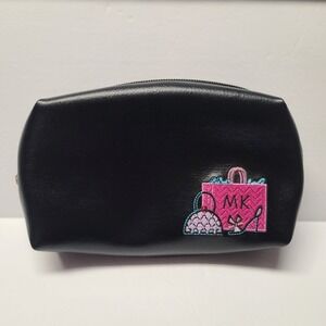 Mary Kay MK Logo Girlfriend Makeup Cosmetic Travel Bag Pouch Black Pink 7"x4.5"